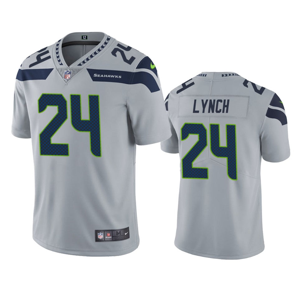 Seattle Seahawks Marshawn Lynch Gray Vapor Untouchable Limited Jersey