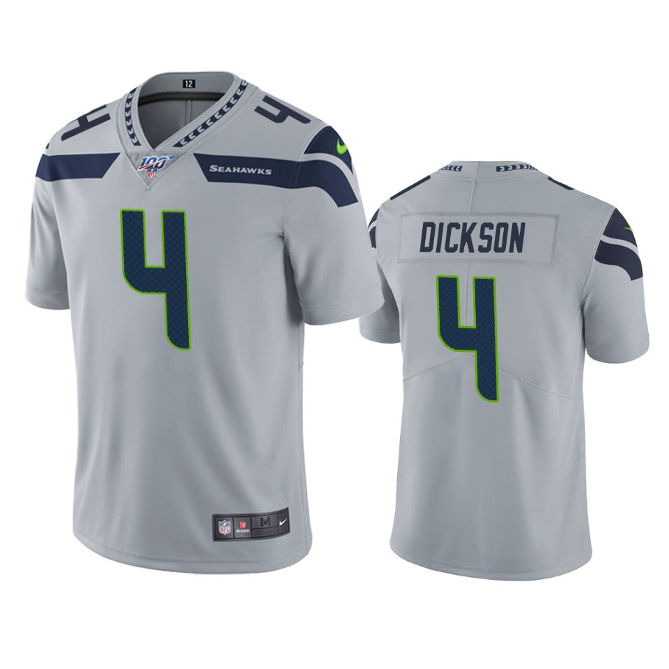 Seattle Seahawks Michael Dickson Gray 100th Season Vapor Limited Jersey