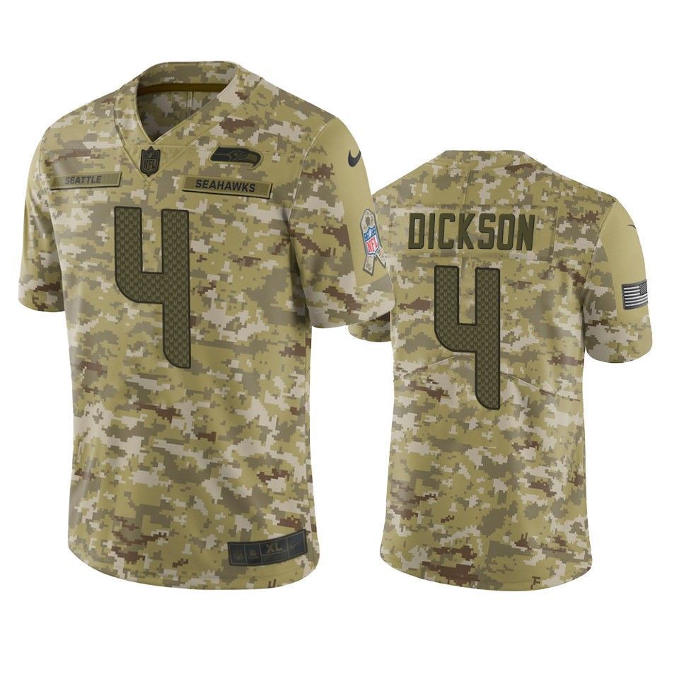 Seattle Seahawks Michael Dickson Jersey Nfl Camo Salute To Service