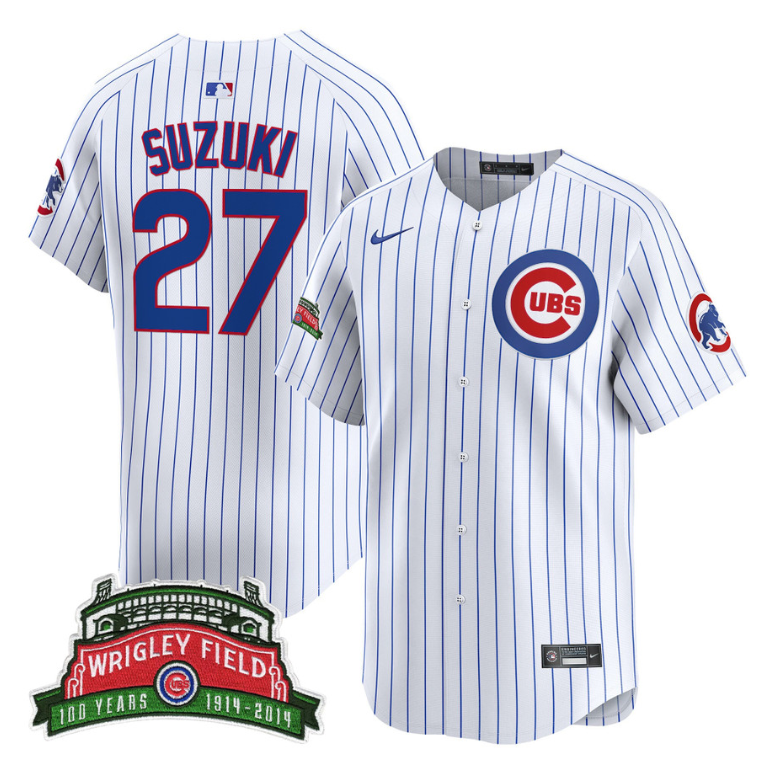 Seiya Suzuki Jersey #27 Chicago Cubs Wrigley Field Style Vapor Premier Limited S