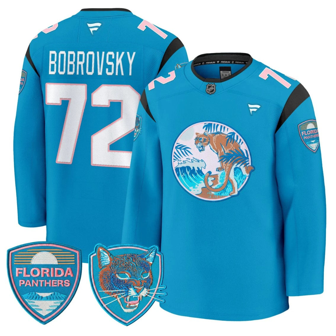 Sergei Bobrovsky Jersey #72 Florida Panthers SoFlo Night Edition Stitched