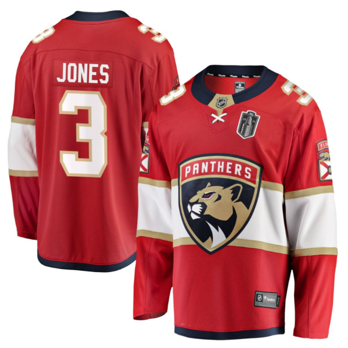 Seth Jones 3 Florida Panthers 2025 Stanley Cup Final Home Breakaway Men Jersey R