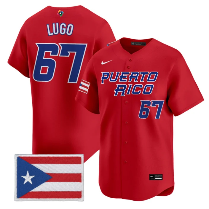 Seth Lugo Jersey #67 Puerto Rico World Baseball Classic 2026 Stitched
