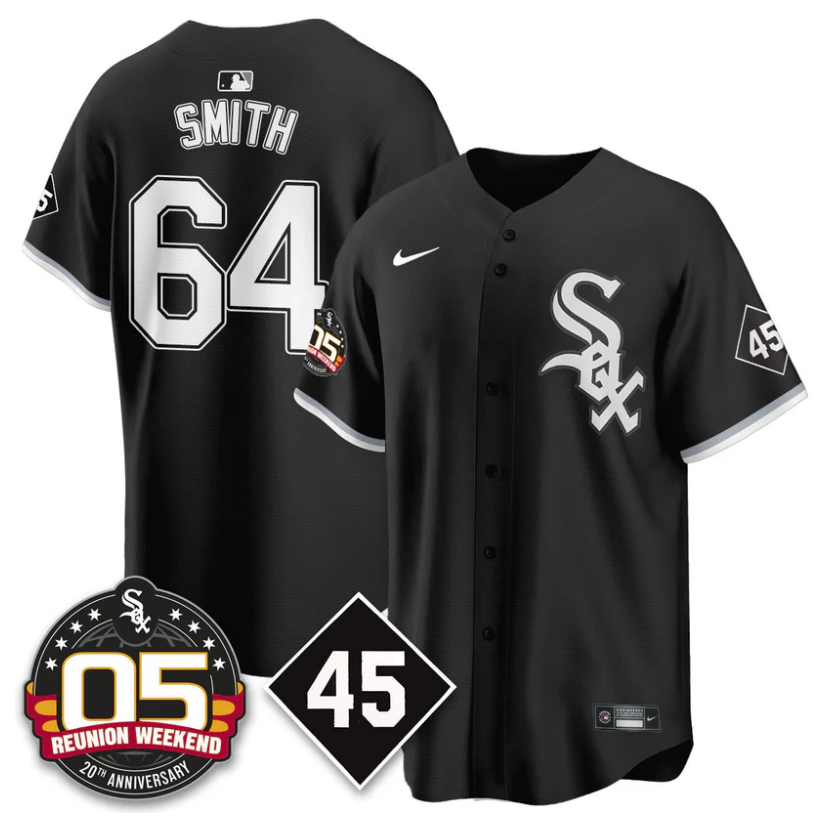 Shane Smith Jersey #64 Chicago White Sox 2025 Reunion Weekend Stitched Black
