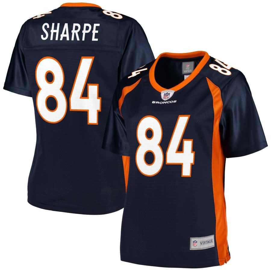 Shannon Sharpe Denver Broncos Nfl Pro Line Womens Retired Player Jersey Navy