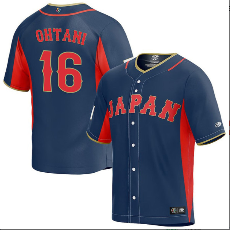 Shohei Ohtani #16 Japan Baseball World Baseball Classic Jersey Navy