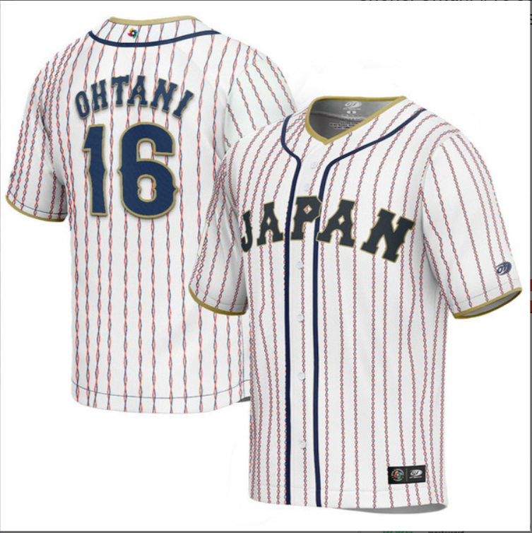 Shohei Ohtani #16 Japan Baseball World Baseball Classic Jersey White