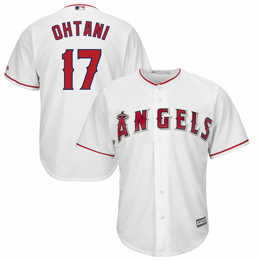Shohei Ohtani Los Angeles Angels Majestic Official Cool Base Player Jersey White
