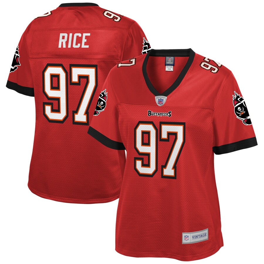 Simeon Rice Tampa Bay Buccaneers Nfl Pro Line Womens Retired Player Jersey Red
