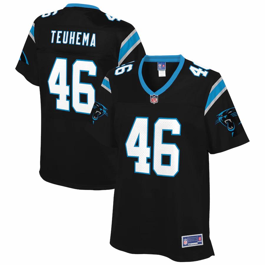 Sione Teuhema Carolina Panthers Nfl Pro Line Womens Player Jersey Black