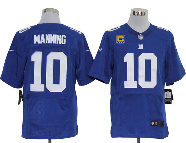 Size 60 4xl 2012 Eli Manning New York Giants 10 Blue Stitched Nike Elite Nfl Jerseys C Patch