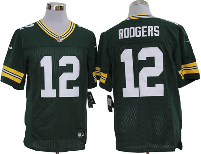 Size 60 4xl aaron Rodgers Green Bay Packers 12 Green Stitched Nike Elite Nfl Jerseys