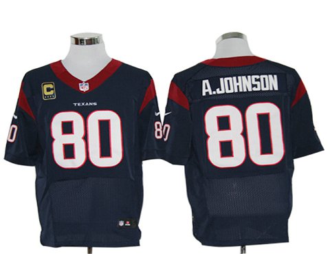 Size 60 4xl andre Johnson Houston Texans 80 C Patch Navy Blue Stitched Nike Elite Nfl Jerseys