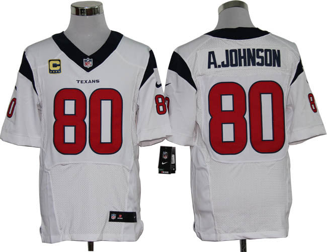 Size 60 4xl andre Johnson Houston Texans 80 C Patch White Stitched Nike Elite Nfl Jerseys