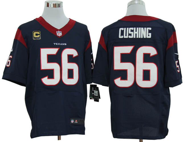 Size 60 4xl brian Cushing Houston Texans 56 C Patch Navy Blue Stitched Nike Elite Nfl Jerseys