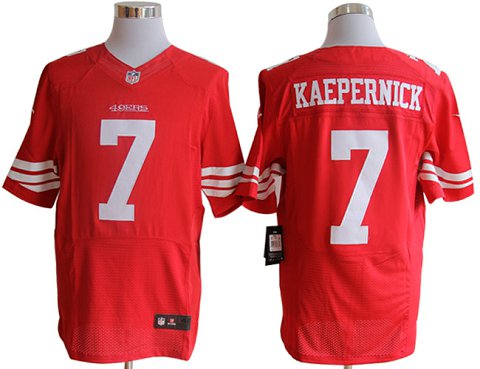 Size 60 4xl colin Kaepernick San Francisco 49ers 7 Red Stitched Nike Elite Nfl Jerseys