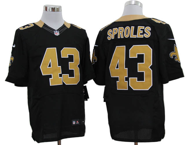 Size 60 4xl darren Sproles New Orleans Saints 43 Black Stitched Nike Elite Nfl Jerseys