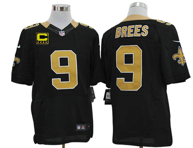 Size 60 4xl drew Brees New Orleans Saints 9 Black Stitched Nike Elite Nfl C Patch Jerseys