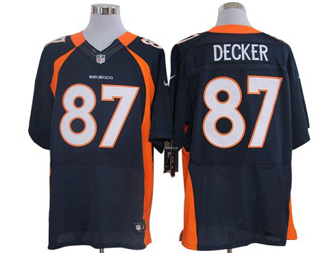Size 60 4xl eric Decker Denver Broncos 87 Blue Stitched Nike Elite Nfl Jerseys