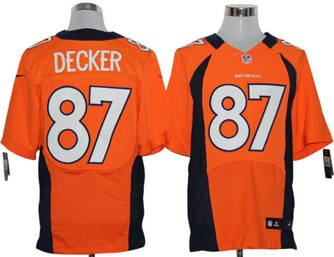 Size 60 4xl eric Decker Denver Broncos 87 Orange Stitched Nike Elite Nfl Jerseys