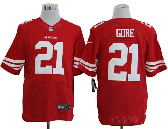 Size 60 4xl frank Gore San Francisco 49ers 21 Red Stitched Nike Elite Nfl Jerseys