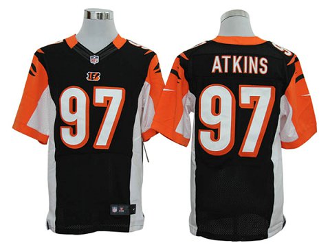 Size 60 4xl geno Atkins Cincinnati Bengals 97 Black Stitched Nike Elite Nfl Jerseys