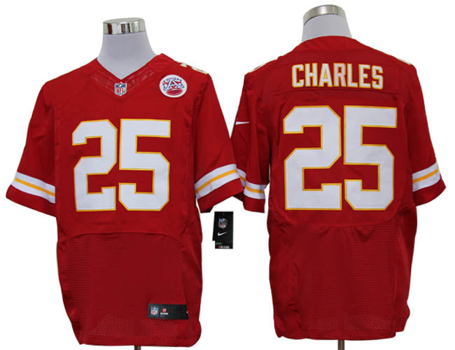 Size 60 4xl jamaal Charles Kansas City Chiefs 25 Red Stitched Nike Elite Nfl Jerseys