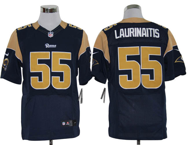 Size 60 4xl james Laurinaitis St Louis Rams 55 Blue Stitched Nike Elite Nfl Jerseys