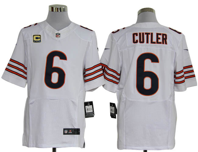 Size 60 4xl jay Cutler Chicago Bears 6 C Patch White Stitched Nike Elite Nfl Jerseys