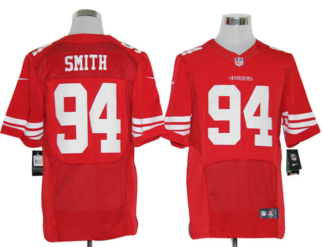 Size 60 4xl justin Smith San Francisco 49ers 94 Red Stitched Nike Elite Nfl Jerseys