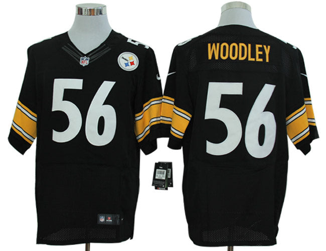 Size 60 4xl lamarr Woodley Pittsburgh Steelers 56 Black Stitched Nike Elite Nfl Jerseys