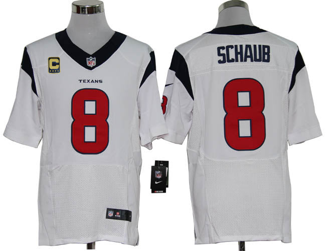 Size 60 4xl matt Schaub Houston Texans 8 C Patch White Stitched Nike Elite Nfl Jerseys