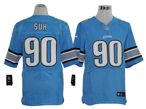 Size 60 4xl ndamukong Suh Detroit Lions 90 Light Blue Stitched Nike Elite Nfl Jerseys