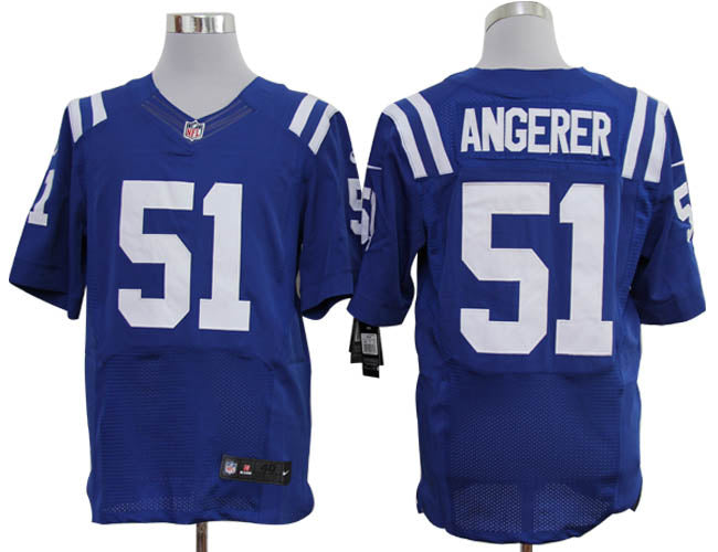 Size 60 4xl nike Indianapolis Colts 51 Pat Angerer Elite Blue Nfl Jerseys