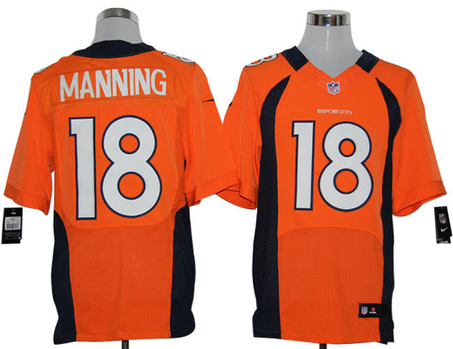 Size 60 4xl peyton Manning Denver Broncos 18 Orange Stitched Nike Elite Nfl Jerseys
