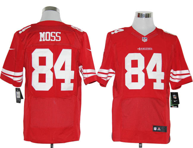 Size 60 4xl randy Moss San Francisco 49ers 84 Red Stitched Nike Elite Nfl Jerseys