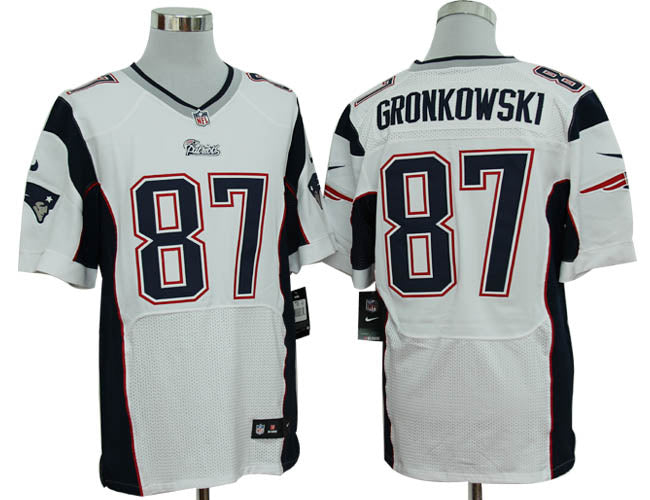 Size 60 4xl rob Gronkowski New England Patriots 87 White Stitched Nike Elite Nfl Jerseys