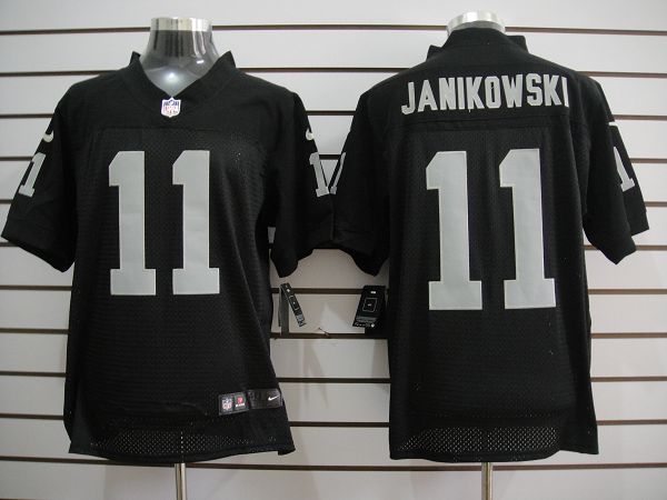 Size 60 4xl sebastian Janikowski Oakland Raiders 11 Black Stitched Nike Elite Nfl Jerseys