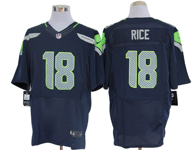 Size 60 4xl sidney Rice Seattle Seahawks 18 Pacific Blue Nike Elite Nfl Jerseys