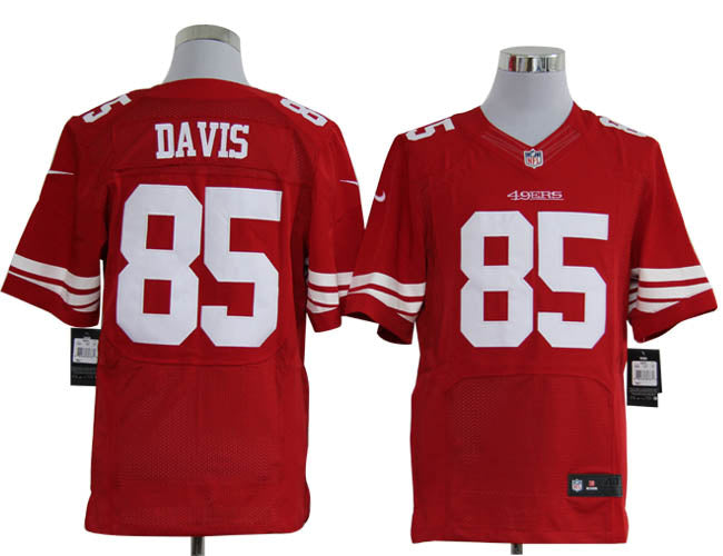 Size 60 4xl vernon Davis San Francisco 49ers 85 Red Stitched Nike Elite Nfl Jerseys