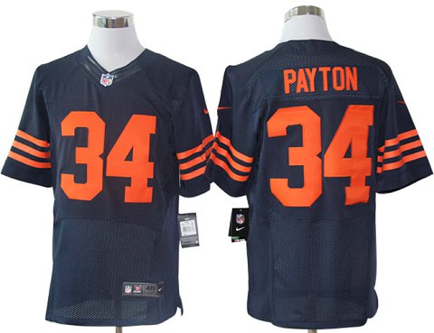 Size 60 4xl walter Payton Chicago Bears 34 Blueorange Stitched Nike Elite Nfl Jerseys