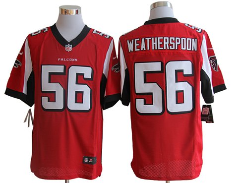 Size 60 4xl weatherspoon Atlanta Falcons 56 Red Stitched Nike Elite Nfl Jerseys