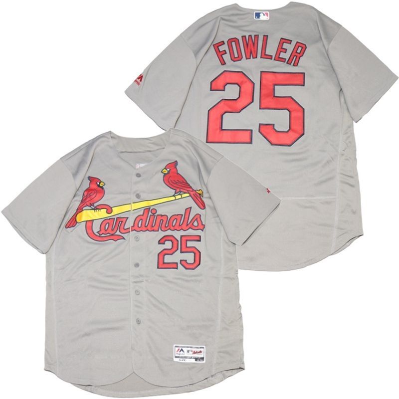 St Louis Cardinals Dexter Fowler 25 2020 Mlb Silver Jersey