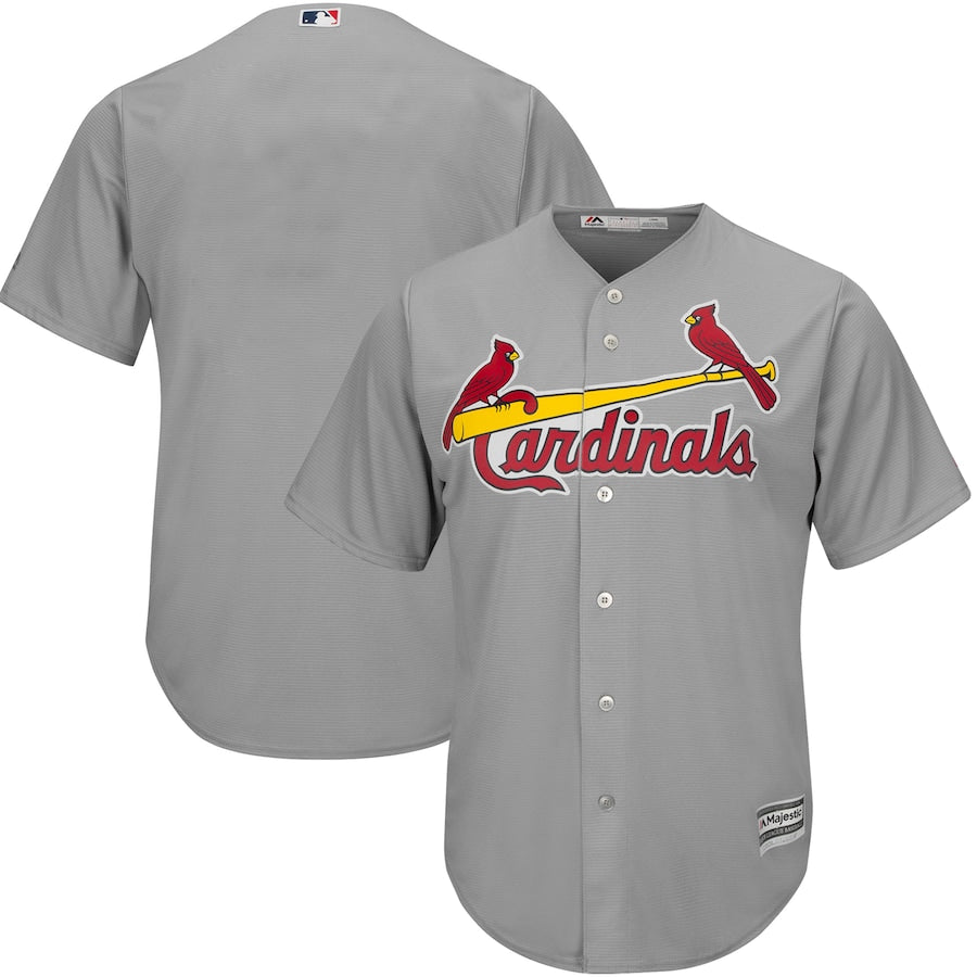 St Louis Cardinals Majestic Official Cool Base Jersey Gray