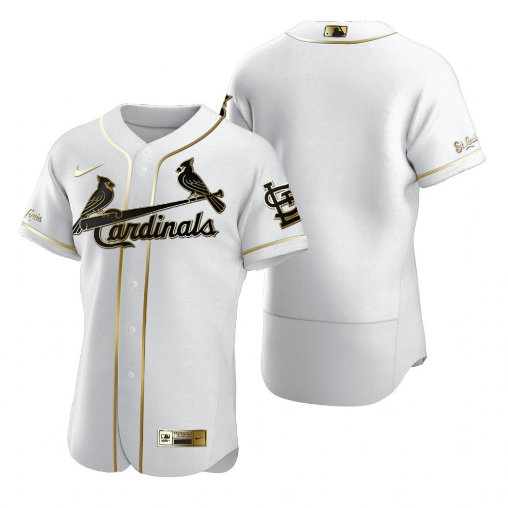 St Louis Cardinals Mlb Golden Brandedition White Jersey Gift For Cardinals Fans