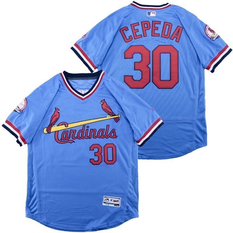St Louis Cardinals Orlando Cepeda 30 2020 Mlb Blue Jersey