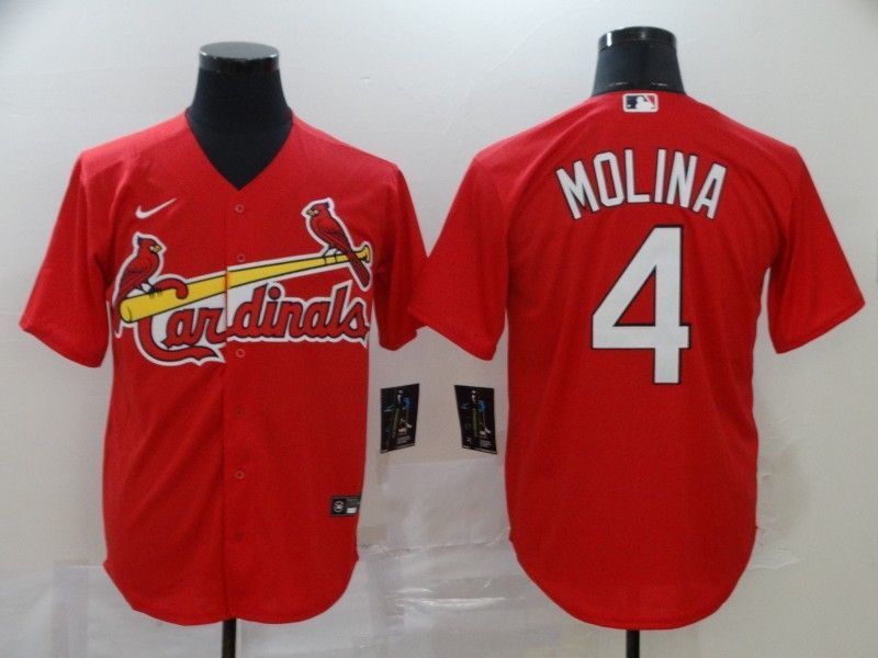 St Louis Cardinals Yadier Molina 4 2020 Mlb Red Jersey