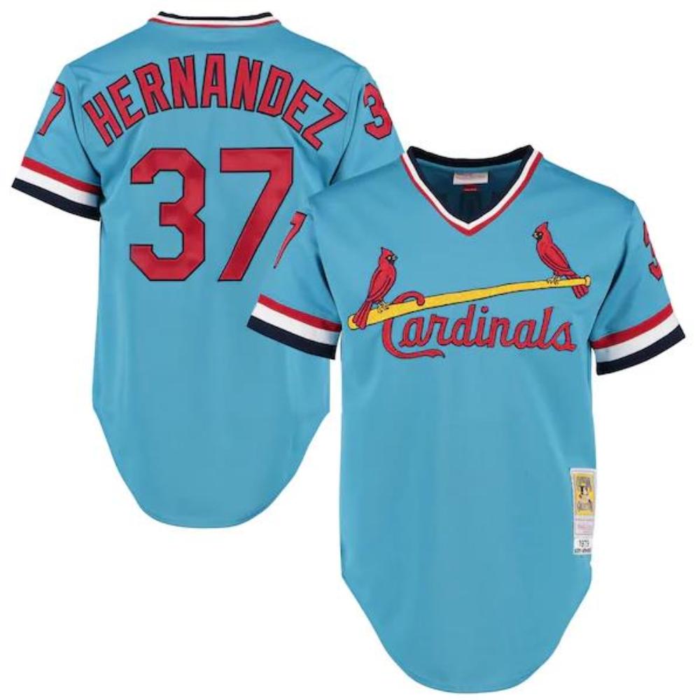 St. Louis Cardinals Keith Hernandez Blue 1979 Throwback Pullover Jersey