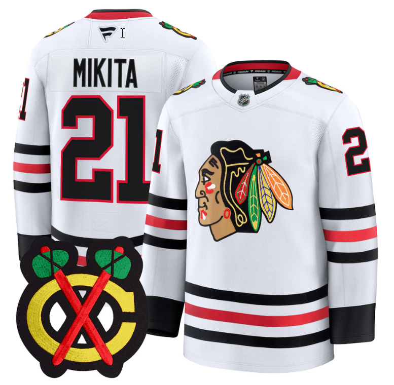 Stan Mikita Jersey #21 Chicago Blackhawks Premium All Stitched White