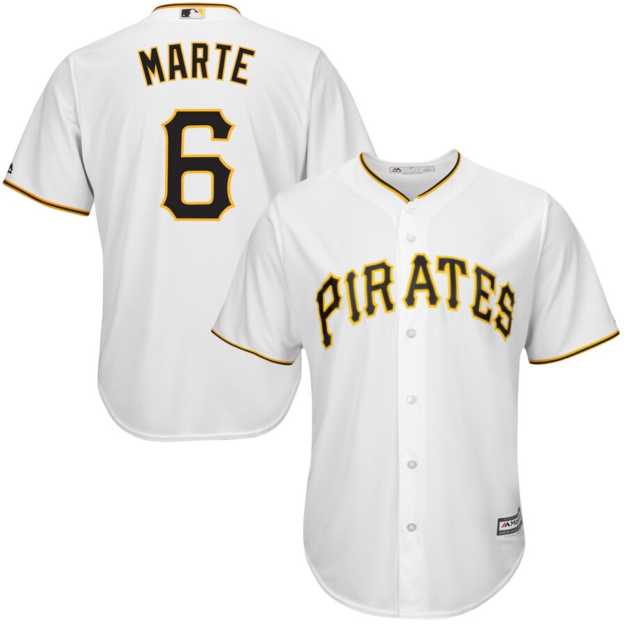 Starling Marte Pittsburgh Pirates Majestic Cool Base Player Jersey White